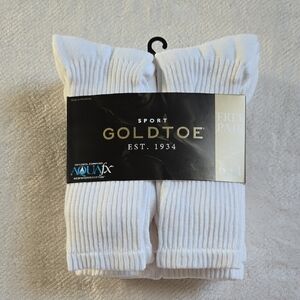 New! Men's GOLD TOE 7 Pairs of Cotton Crew Socks